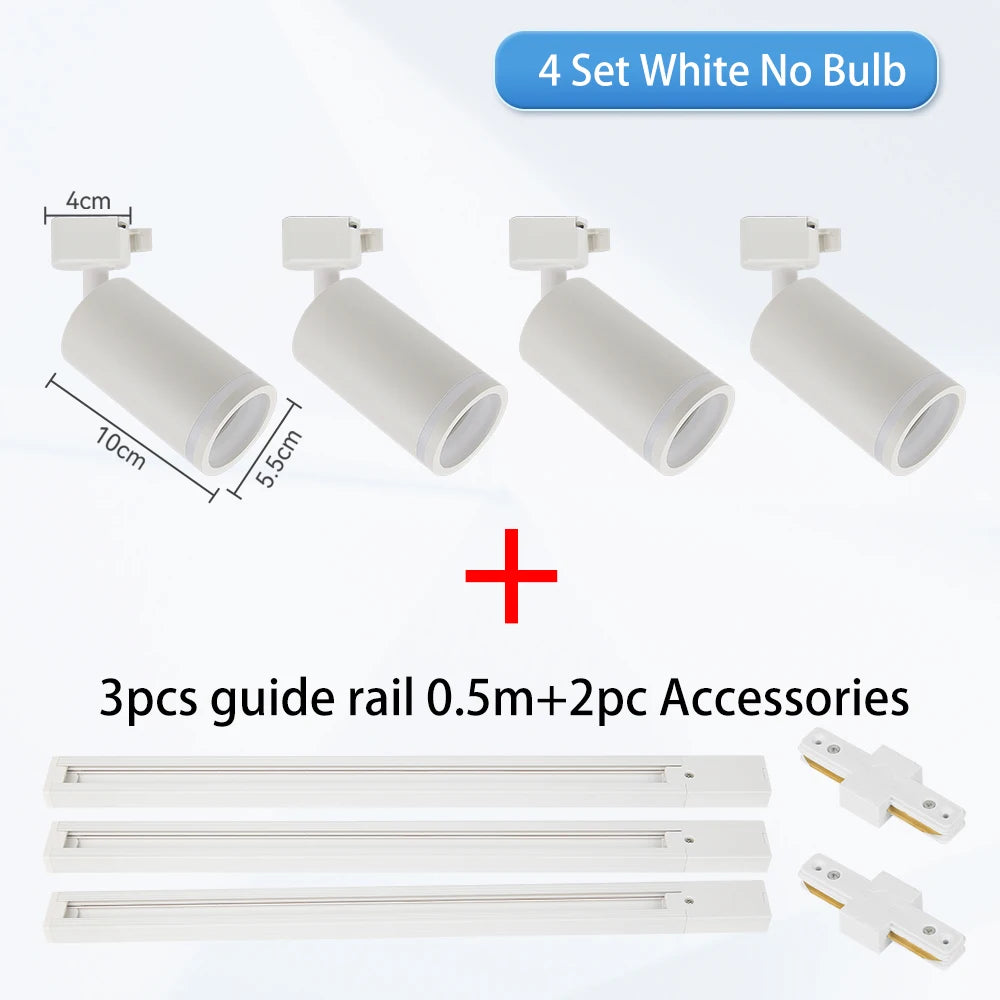 Ράγα Φωτισμού Μοντέρνα Οροφής Led 110V 220V Σποτ Οροφής Φωτιστικά Gu10 Led Σποτ Προβολείς led οροφής Φωτισμός Κουζίνας