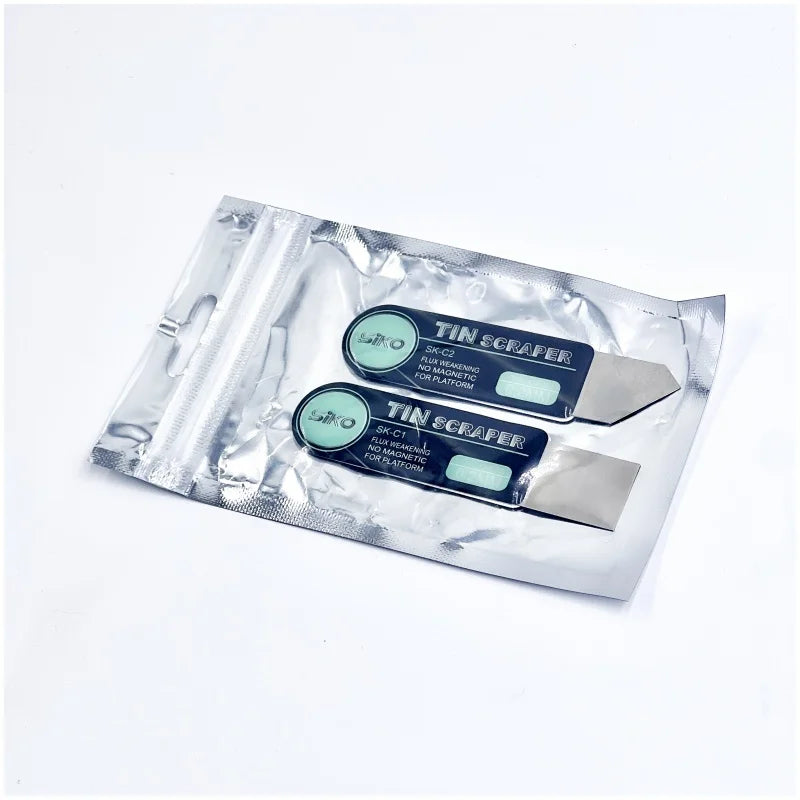 Εξαιρετικά λεπτή σπάτουλα από κασσίτερο 0,2 mm BGA Reballing Scraper Αφαίρεση κόλλας κινητού τηλεφώνου με επίπεδη λοξή στοματική λεπίδα Εργαλεία χειρός