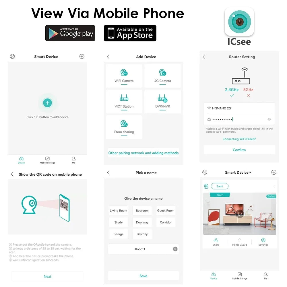 8MP 4K Wifi IP Camera Dual Lens Dual Screens Outdoor Surveillance Camera Black Human Detection Night Vision ICSEE Security CAM