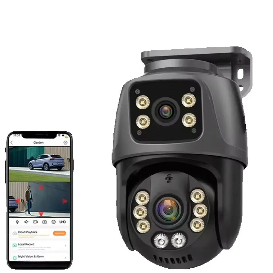 BELIA 4K 8MP WiFi Surveillance Camera,4X Digital Zoom, PTZ IP Camera ONVIF Dual Lens, AI Human Detect, Outdoor Security ICSEE