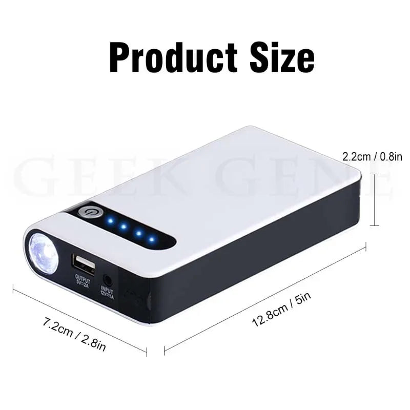 Universal Car Jump Starter Συσκευή εκκίνησης 12V 12000mAh Power Bank Booster μπαταρίας αυτοκινήτου για βενζίνη Diesel