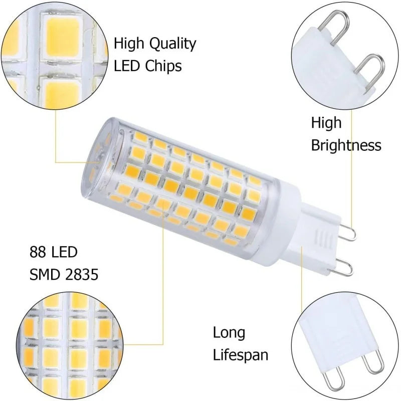 G9 led 5W 9W 12W 15W 20W AC110V 220V λάμπα led Λάμπα Led SMD 2835 3014 LED g9 Φως Αντικατάσταση λυχνίας λυχνίας αλογόνου 30/40W