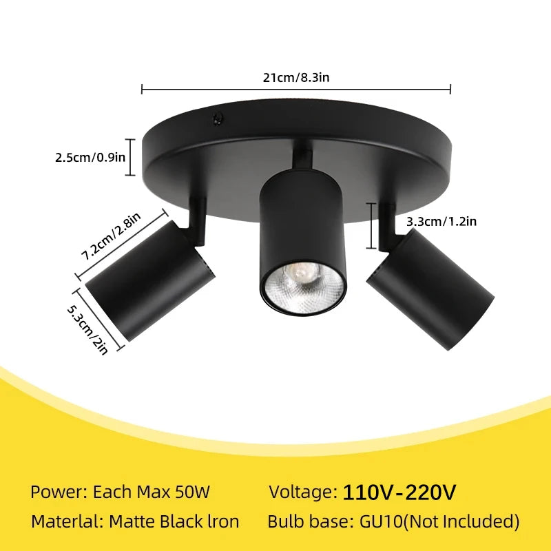 Λυχνία LED GU10 Spotlight Ultra Bright για Κατάστημα, Δρόμο, Πολυέλαιο, Υπνοδωμάτιο, Διάδρομο, Μπαλκόνι, Φωτιστικό Οροφής Οικιακή Συσκευή, Λυχνία LED Track Spot