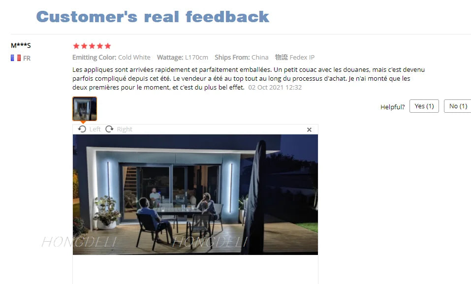 Waterproof outdoor wall light LED long wall light IP65 aluminum Garden villa porch decorative light 110V 220V outdoor  lighting