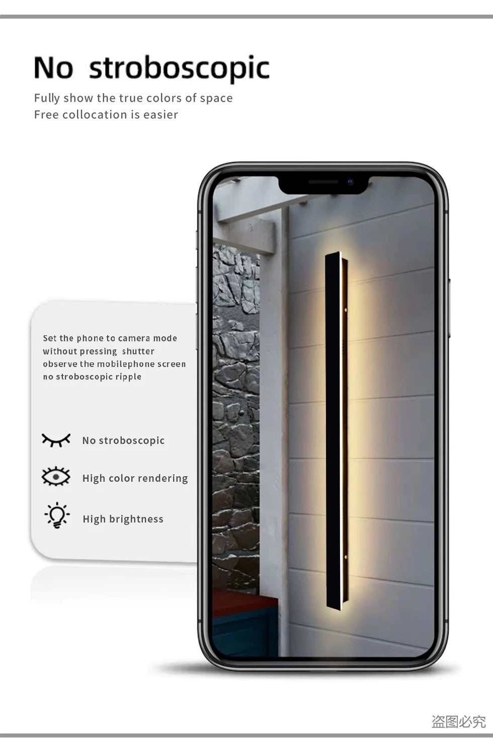 Waterproof outdoor wall light LED long wall light IP65 aluminum Garden villa porch decorative light 110V 220V outdoor  lighting