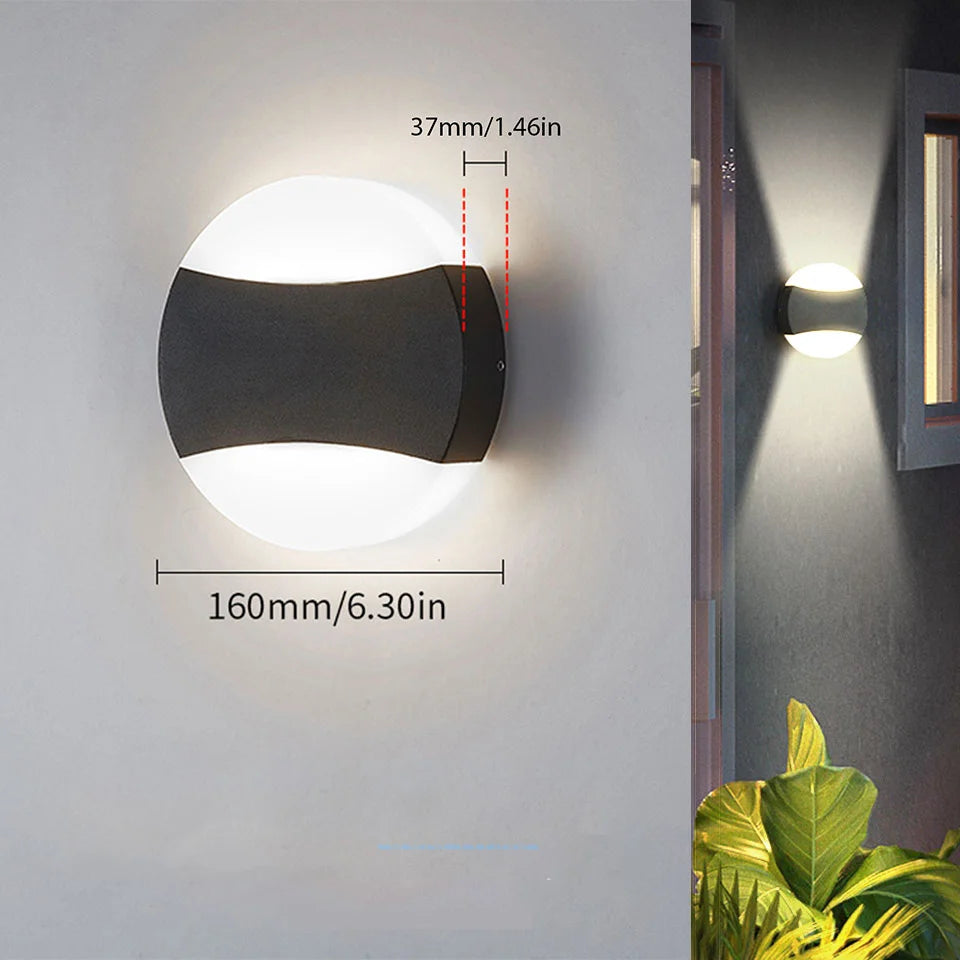 Led Outdoor Wall Light Waterproof IP66  Led Outdoor Lighting Porch Lights Balcony Garden Lights Outdoor Wall Lamp garden lights