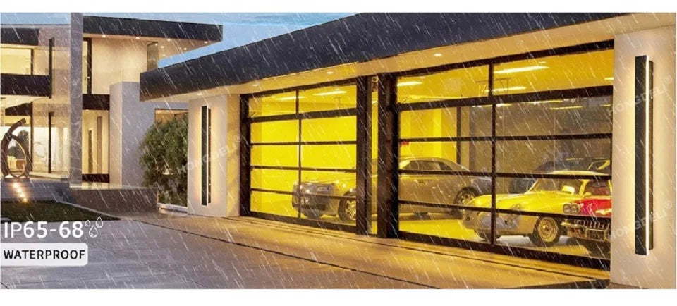 Waterproof outdoor wall light LED long wall light IP65 aluminum Garden villa porch decorative light 110V 220V outdoor  lighting