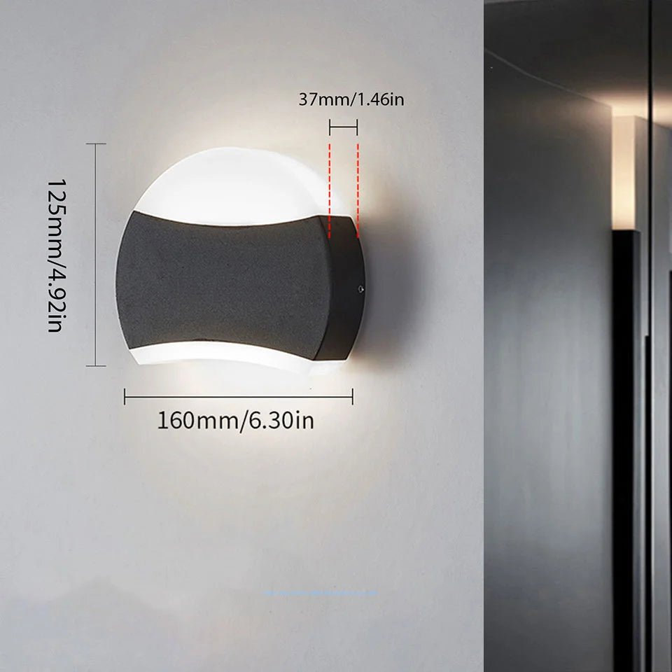 Led Outdoor Wall Light Waterproof IP66  Led Outdoor Lighting Porch Lights Balcony Garden Lights Outdoor Wall Lamp garden lights