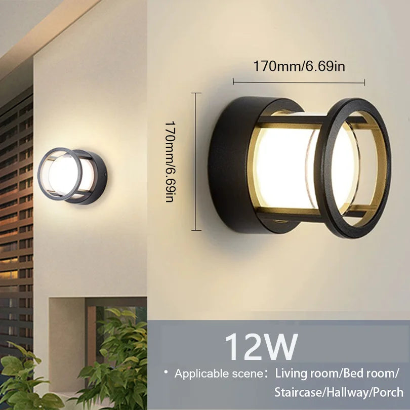 Led Outdoor Wall Light Waterproof IP66  Led Outdoor Lighting Porch Lights Balcony Garden Lights Outdoor Wall Lamp garden lights