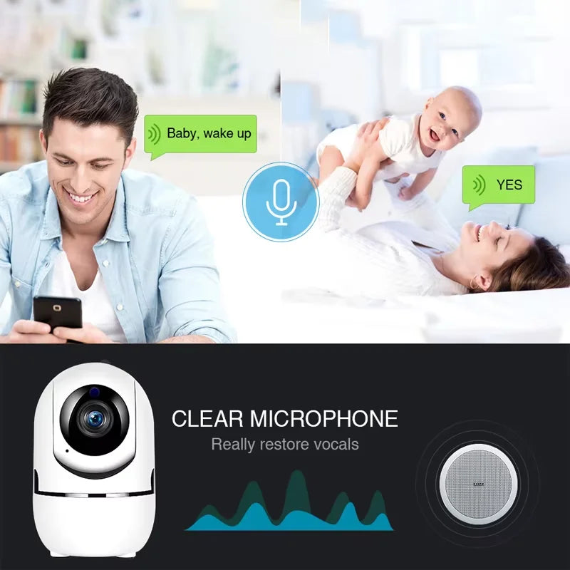 Κάμερα IP Wifi YCC365 Plus Έξυπνο Σπίτι Αυτόματη Παρακολούθηση 1620P Full Νυχτερινή Όραση Ασύρματη Κάμερα Παρακολούθησης CCTV Βίντεο Ασφαλείας Μωρού