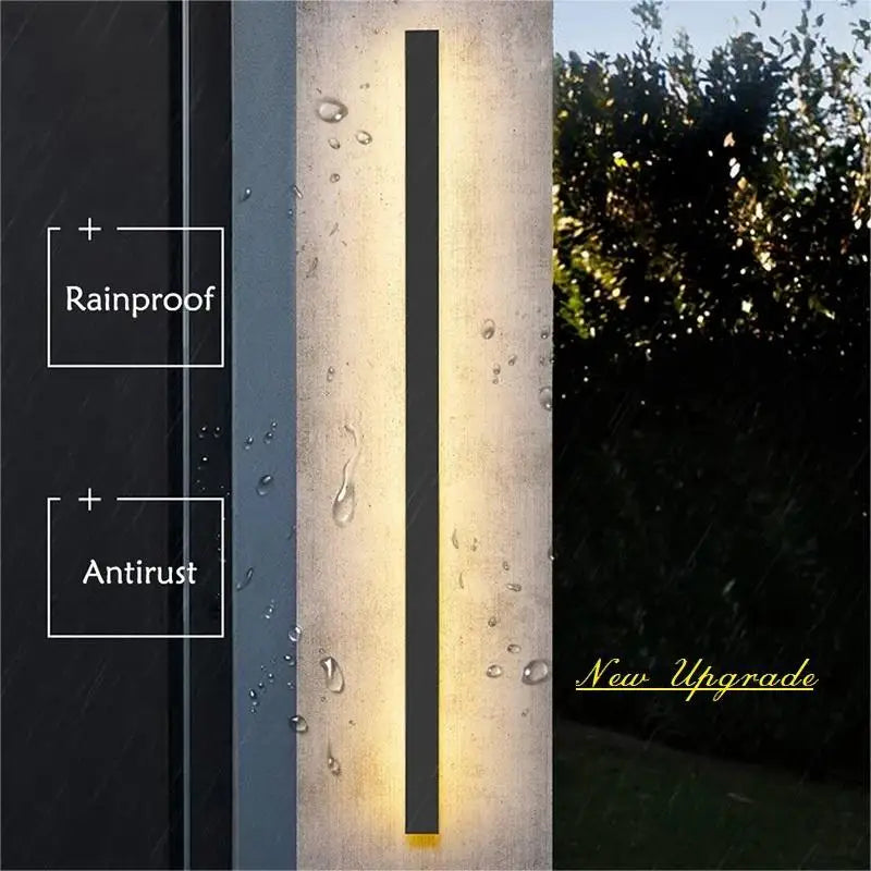 Waterproof outdoor wall light LED long wall light IP65 aluminum Garden villa porch decorative light 110V 220V outdoor  lighting