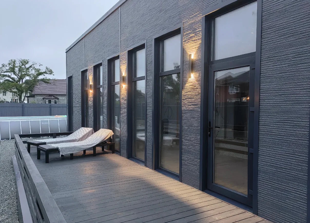 LED Wall Lamp Outdoor Waterproof Strip Wall Lights Porch Sign Lighting Courtyard Garden Decor Light Fixture Aluminum