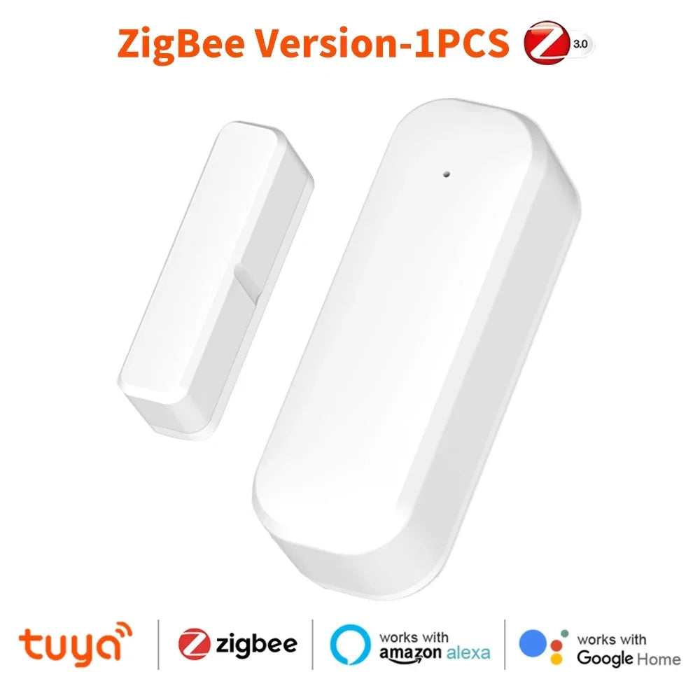 Zigbee 3.0 Αισθητήρας Πόρτας Παραθύρου Έξυπνο Σπίτι Ασφάλεια Μαγνητικός Ανιχνευτής Επαφής Απομακρυσμένος Συναγερμός APP για Alexa Google Home Απαιτείται Hub