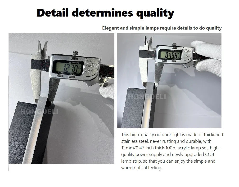 Waterproof outdoor wall light LED long wall light IP65 aluminum Garden villa porch decorative light 110V 220V outdoor  lighting