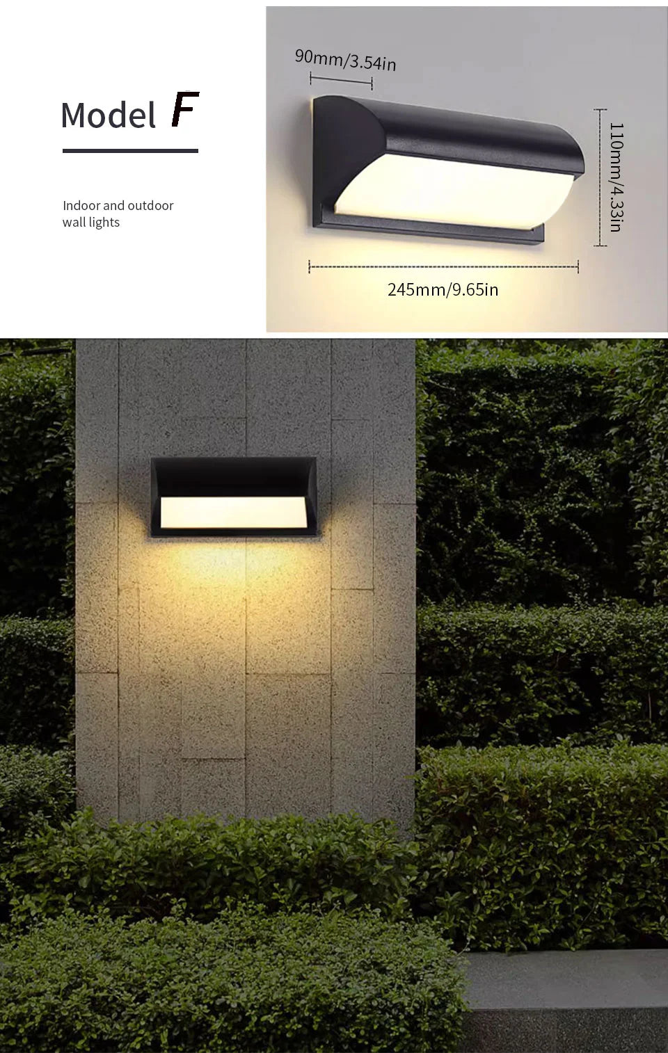 Motion Sensor LED Wall Lamp Light LED Outdoor Waterproof IP55 Wall Light Porch Garden Lights Living Room Street Stairs