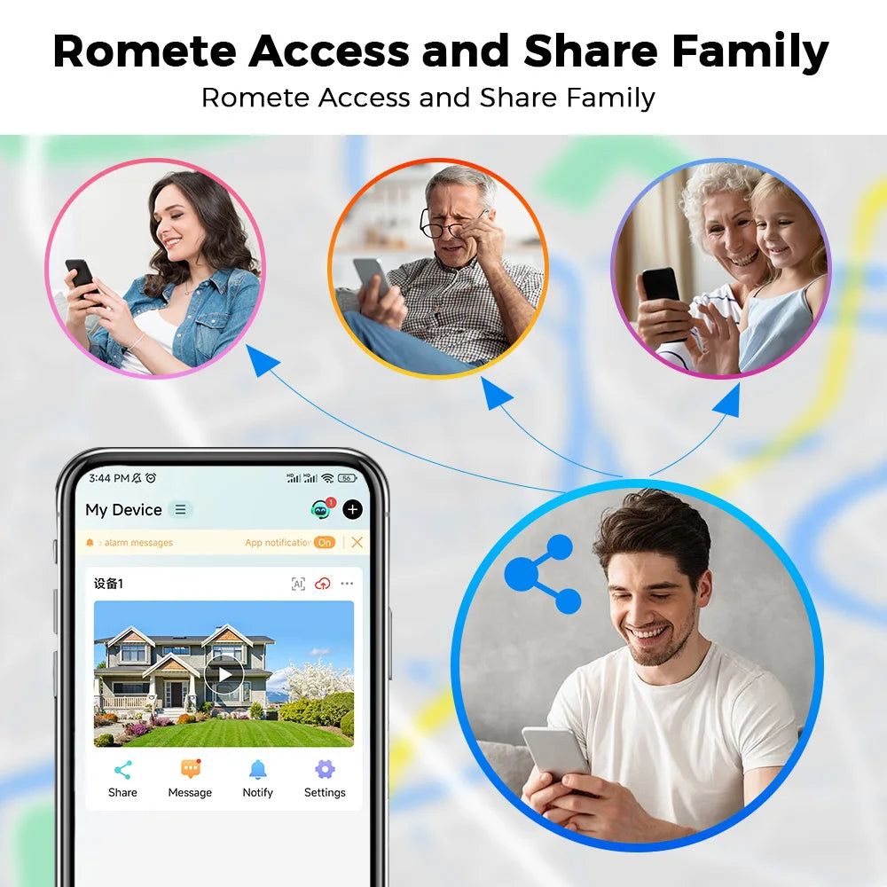 8MP 4K Wifi IP Camera Dual Lens Dual Screens Outdoor Surveillance Camera Black Human Detection Night Vision ICSEE Security CAM