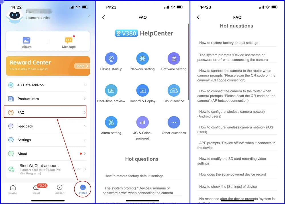 Wifi Solar Camera Outdoor 3 Lens Three Screens Solar IP Webcam PIR Human Detect CCTV Security Video Battery PTZ IP Camera