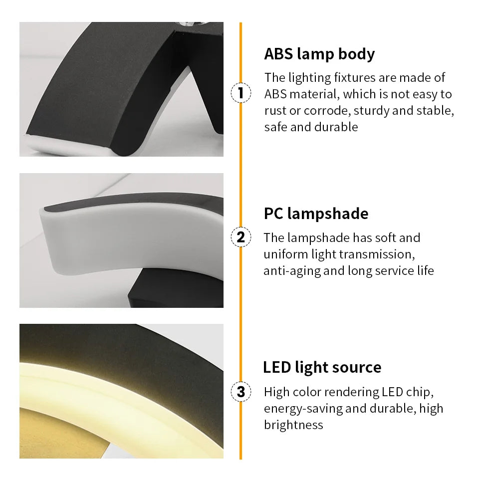 Outdoor Wall Light Waterproof IP66 Outdoor Lighting Porch Sconce Balcony Garden Outside Wall Lamp Vestibule Wall Lighting