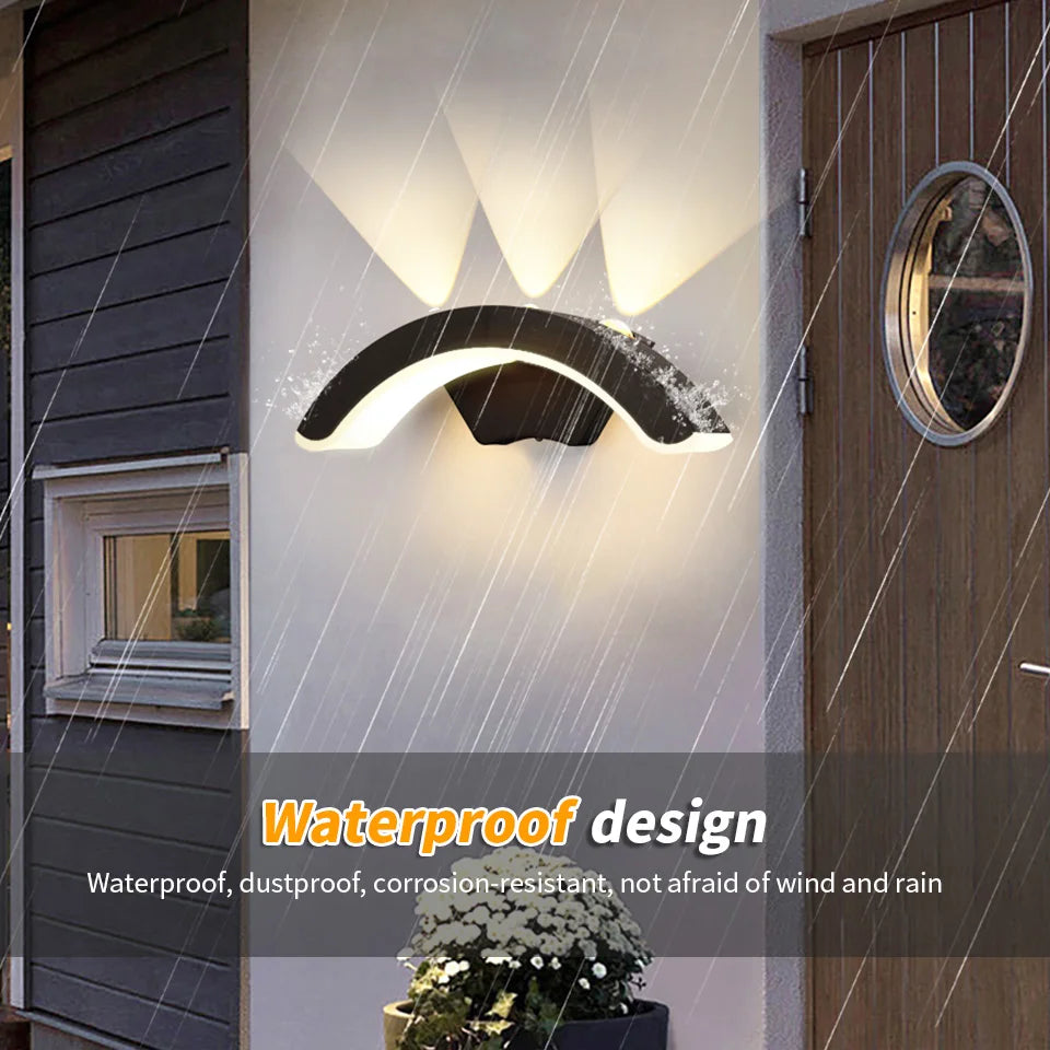 Outdoor Wall Light Waterproof IP66 Outdoor Lighting Porch Sconce Balcony Garden Outside Wall Lamp Vestibule Wall Lighting