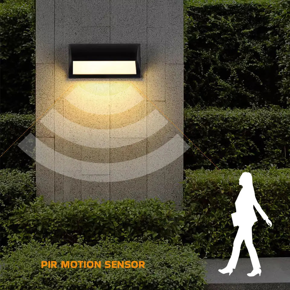 Motion Sensor LED Wall Lamp Light LED Outdoor Waterproof IP55 Wall Light Porch Garden Lights Living Room Street Stairs