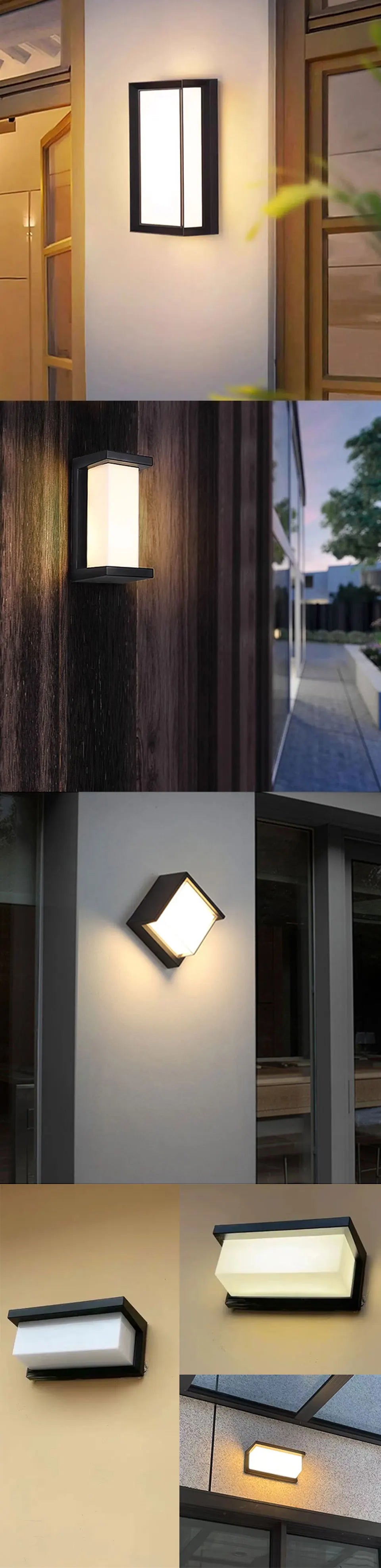 Motion Sensor LED Wall Lamp Light LED Outdoor Waterproof IP55 Wall Light Porch Garden Lights Living Room Street Stairs