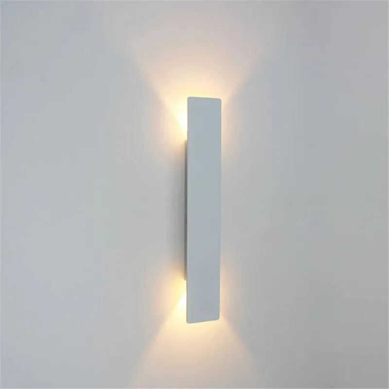 LED Wall Lamp Outdoor Waterproof Strip Wall Lights Porch Sign Lighting Courtyard Garden Decor Light Fixture Aluminum