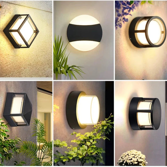 Led Outdoor Wall Light Waterproof IP66  Led Outdoor Lighting Porch Lights Balcony Garden Lights Outdoor Wall Lamp garden lights